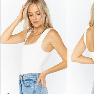 White Bodysuit (Dory) - NWT / Never Worn